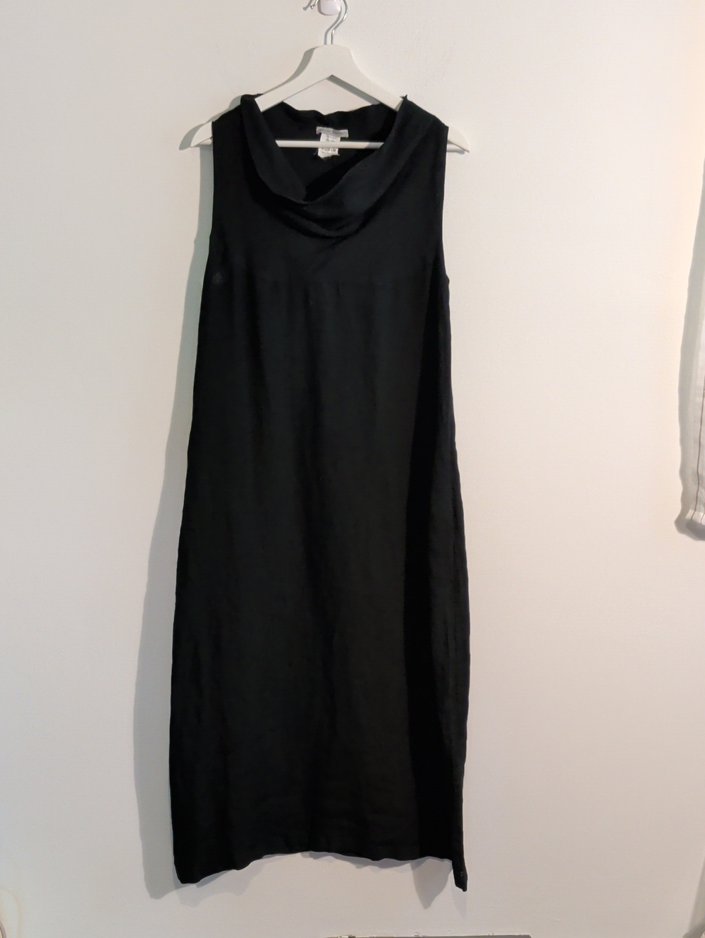 SARAH PACINI linen sleeveless cowl maxi dress - size 2